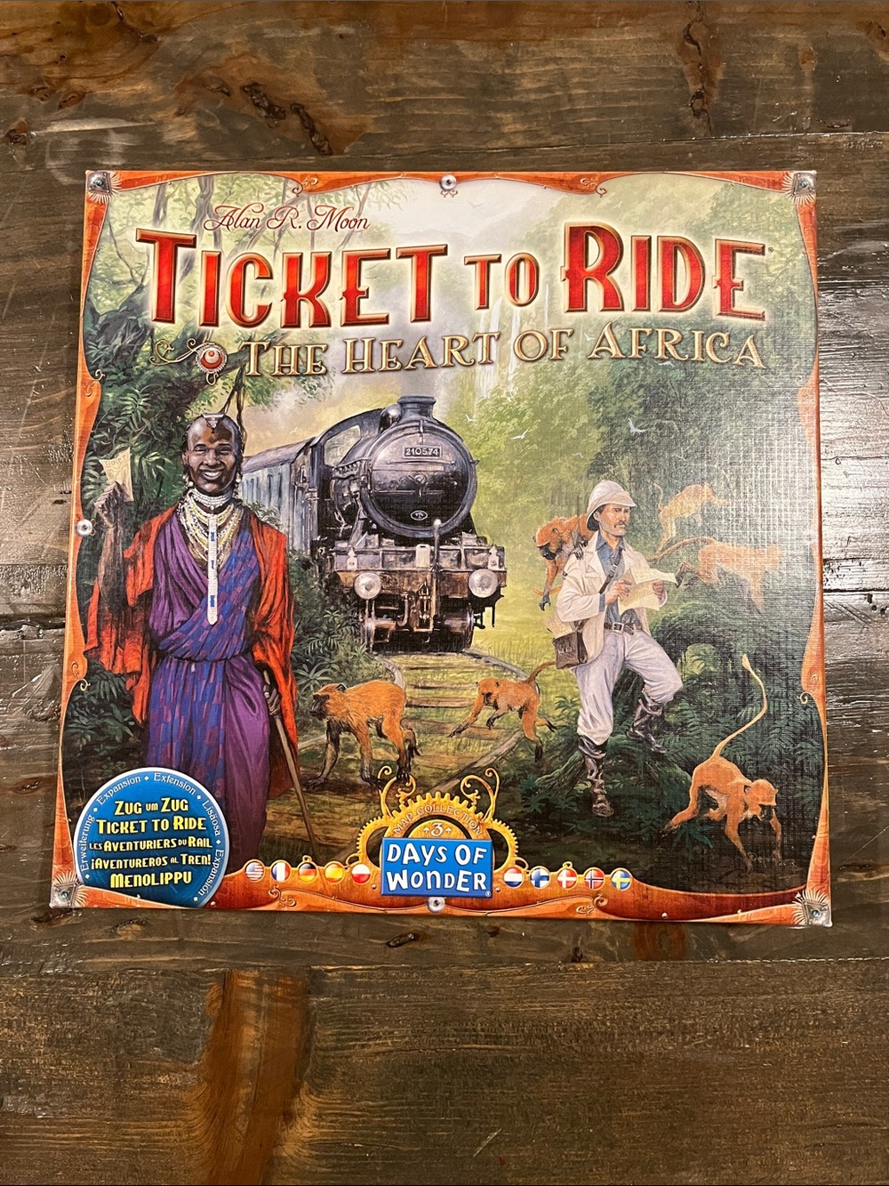 Ticket to Ride: The Heart of Africa Board Game - Days of Wonder - Red/Green